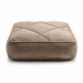 Square pet bed made of durable fabric in brown color 50 x 50 x 15cm