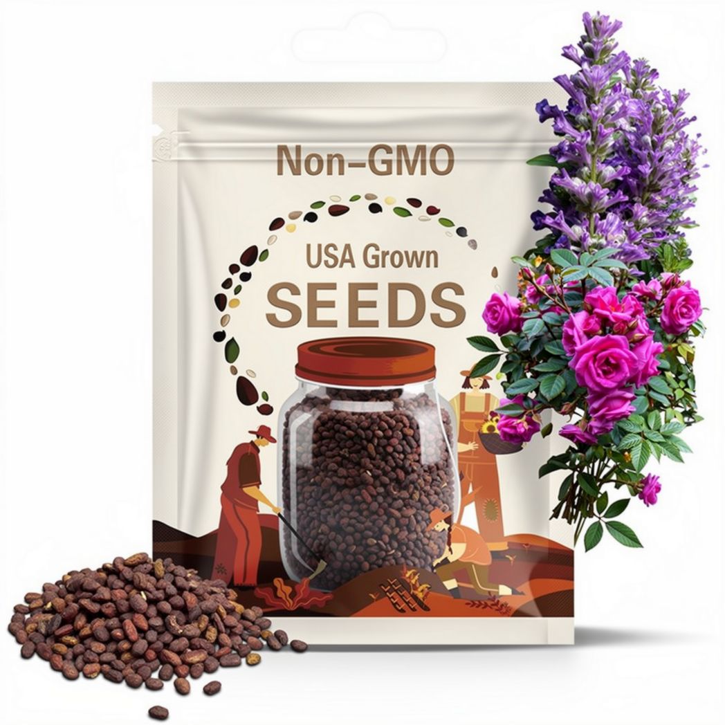 20 Purple Climbing Rose Seeds | Rare Non-GMO Heirloom Flowers