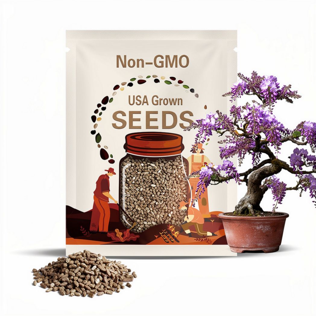 Bonsai Tree Seed Starter Kit - Unique Wooden Gift Box. Grow 4 Types of Bonsai Trees. Gardening Gifts for Plant Lovers