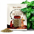 Genovese Basil Heirloom Herb Seeds - Non-GMO, Open Pollinated, Culinary Herb