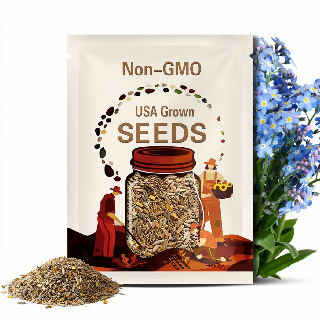 Forget Me Not Seeds – Heirloom, Symbolizes Remembrance, Easy to Grow Flower, Classic Memorial Garden | 100 Seeds