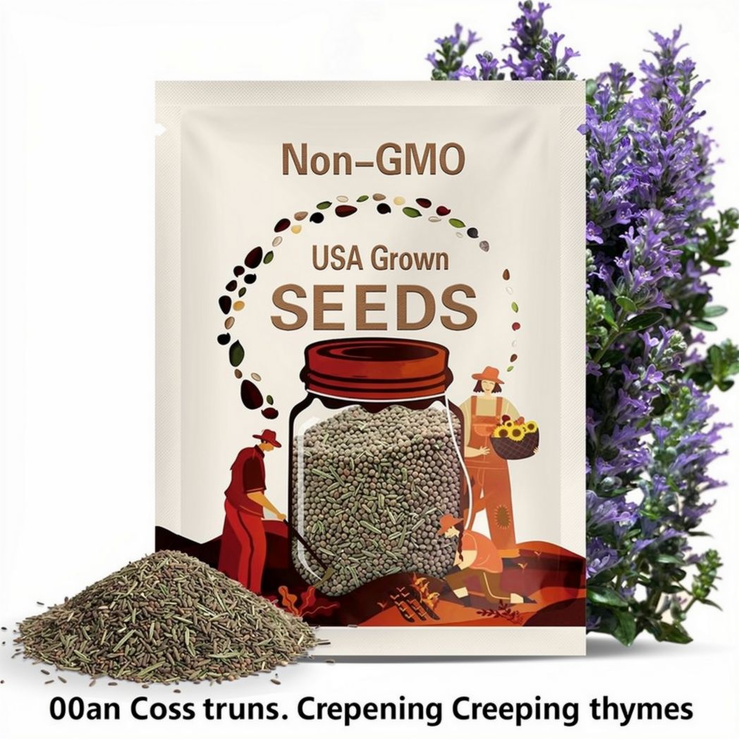 Creeping Thyme Seeds: Fragrant Purple Ground Cover, Deer Resistant