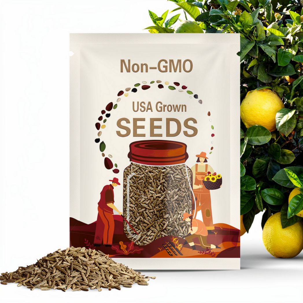 3x Organic Ponderosa Lemon Seeds: Rare Heirloom Citrus Tree