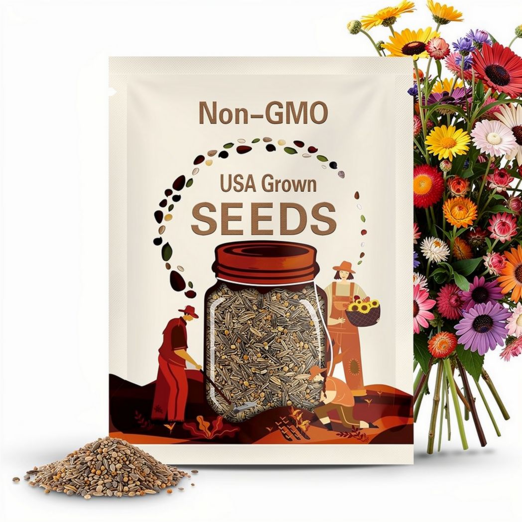 Monster Mix Strawflower Seeds, Tall Double Mix, Xerochrysum bracteatum, Helichrysum Monstrosum Tall Mix
