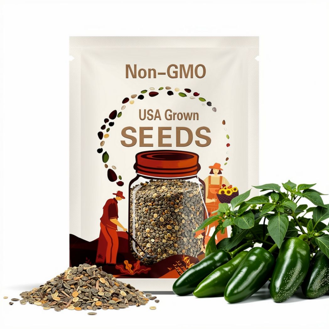 2025 Award-Winner | Jalapeno Pepper Seed Pack | Non-GMO. High Germination Rate! Heirloom.